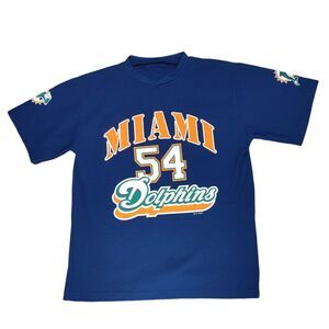 (FLAWS) Vintage NFL 2000 Miami Dolphins Zach Thomas #54 Football Jersey